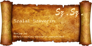Szalai Szeverin névjegykártya